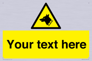 Custom Warning: Guard dog